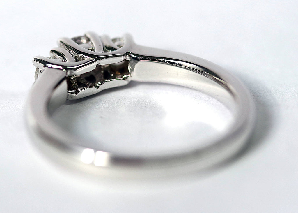 14K Pink diamond center engagement ring