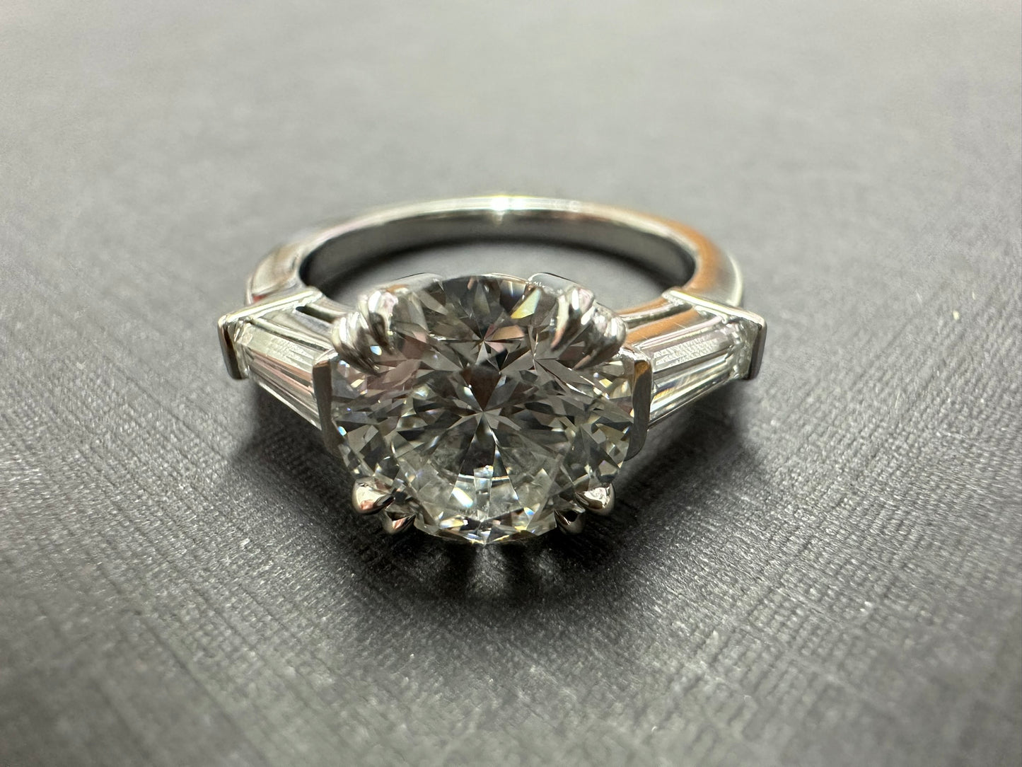 Platinum 3 stone ring