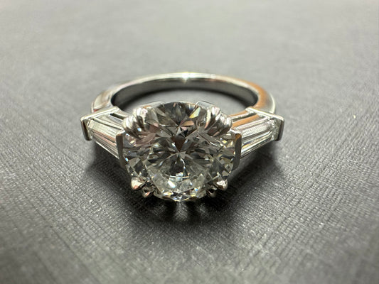 Platinum 3 stone ring