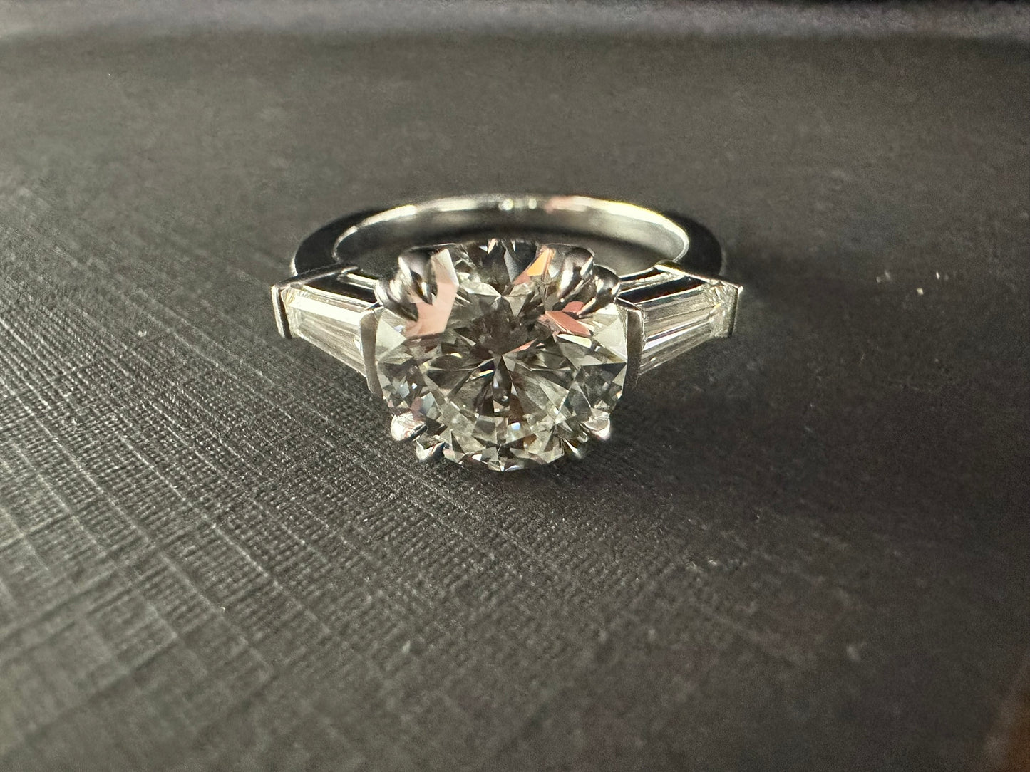 Platinum 3 stone ring