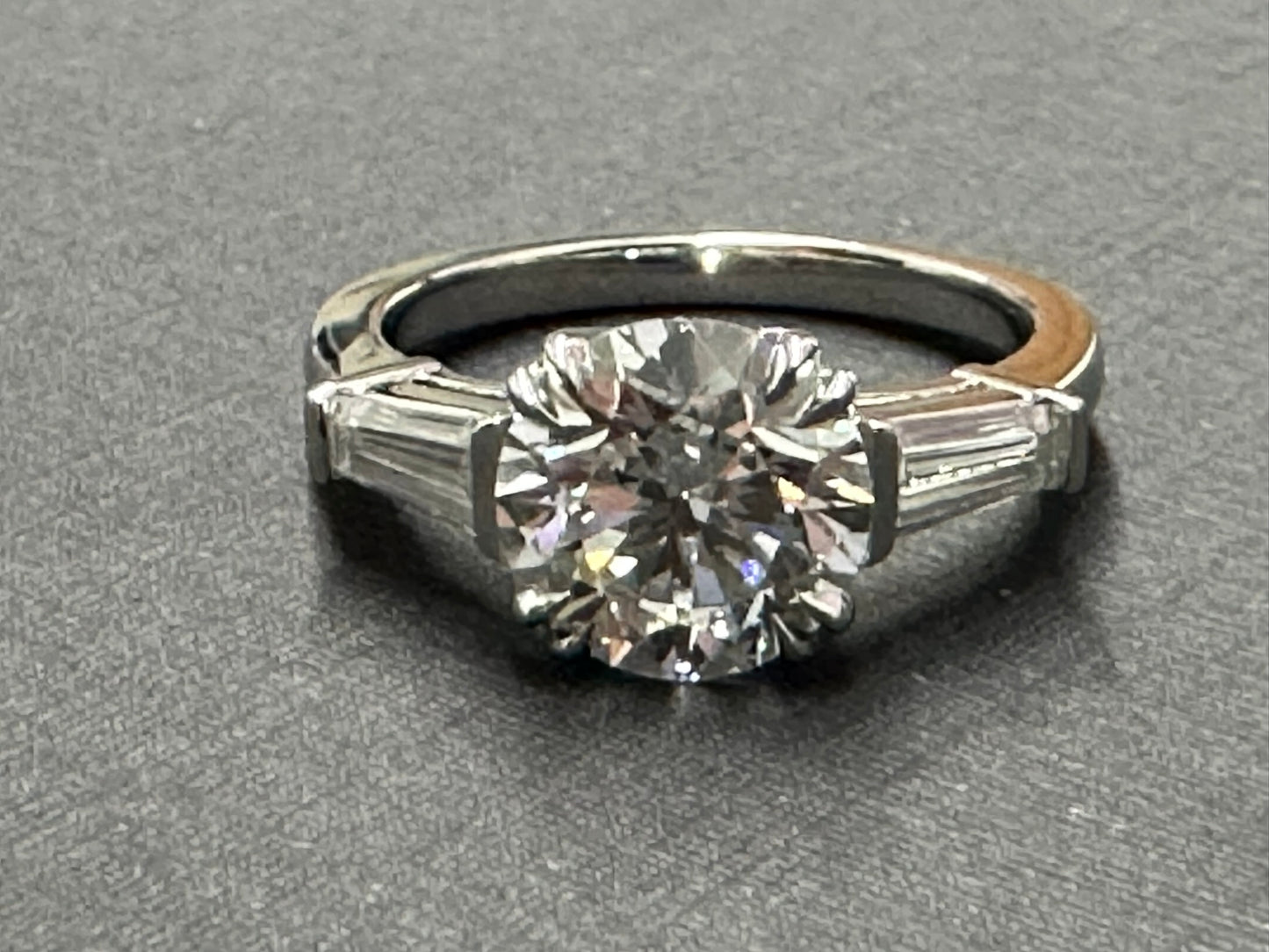 Platinum 3 stone ring