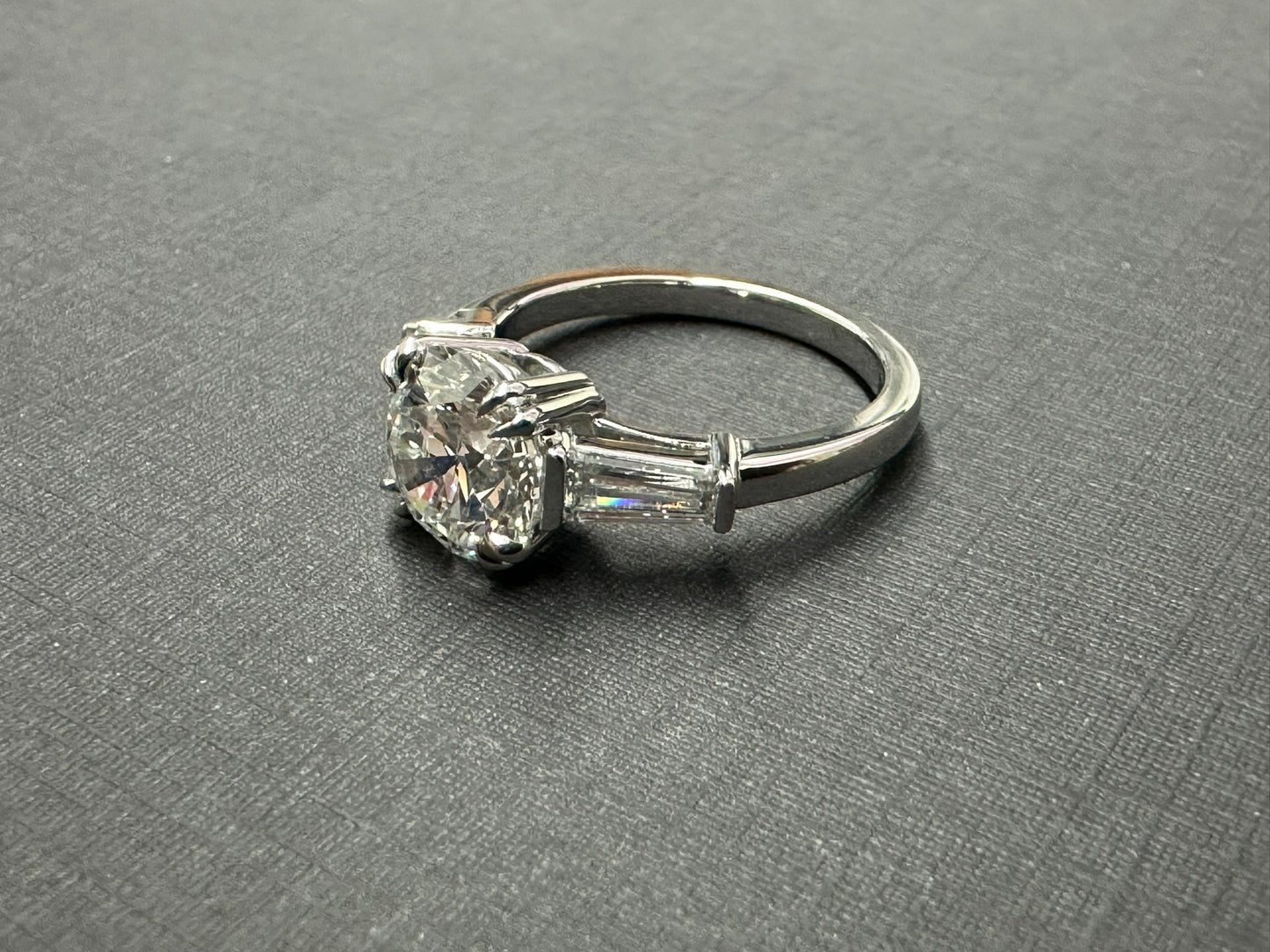 Platinum 3 stone ring