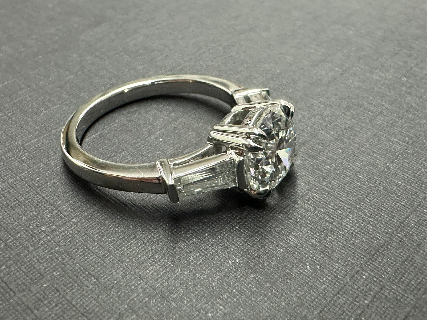 Platinum 3 stone ring