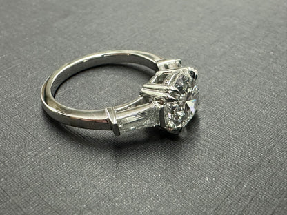 Platinum 3 stone ring